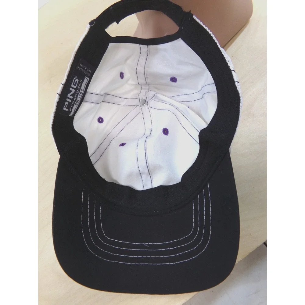 Ping Ladies Light Weight Golf Cap‎ Hat White and Purple Adjustable